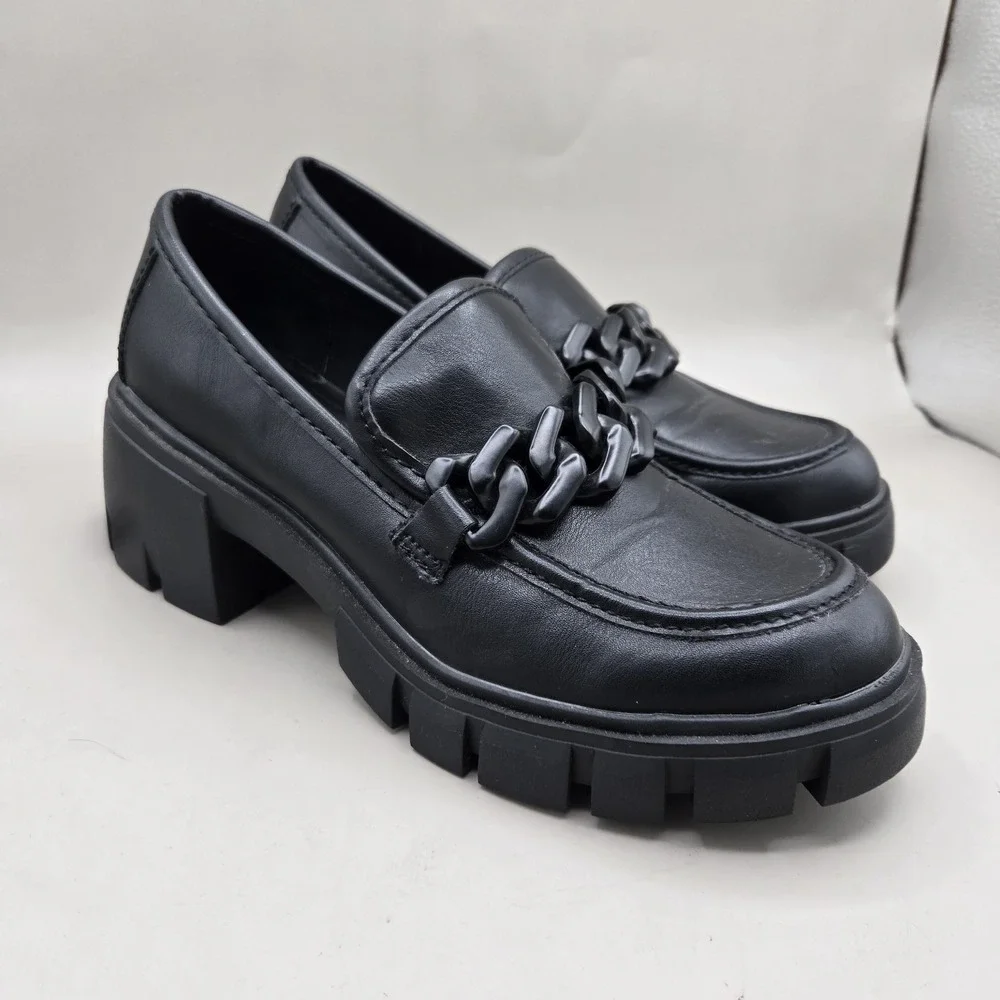 Madden Girl Women's Hoxtonn Slip On Comfort‎ Dress Loafers Black Size 6 155EG